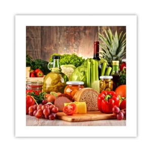 Pôster - Defumados, cozidos, em conserva - 40x40 cm