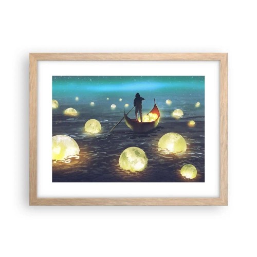 Pôster com moldura de carvalho claro - Coisas com as quais os filósofos nunca sonharam - 40x30 cm