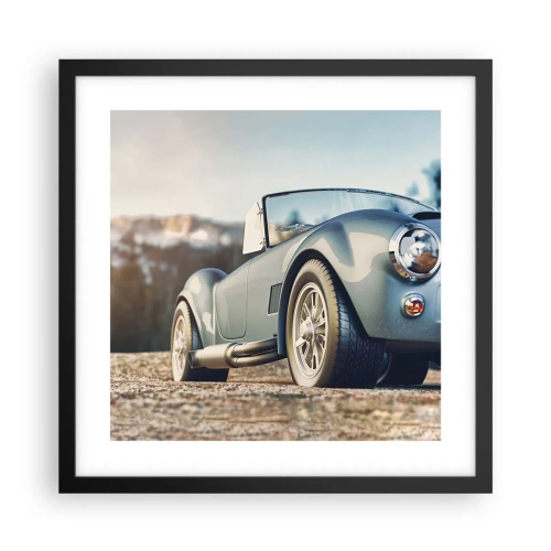 Pôster com moldura preta - Porque o estilo conta - 40x40 cm