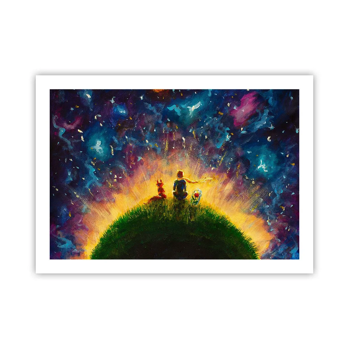 Pôster - Amor e amizade - o mundo inteiro - 70x50 cm