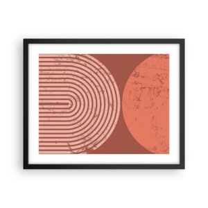 Pôster com moldura preta - Relacionamento próximo - 50x40 cm