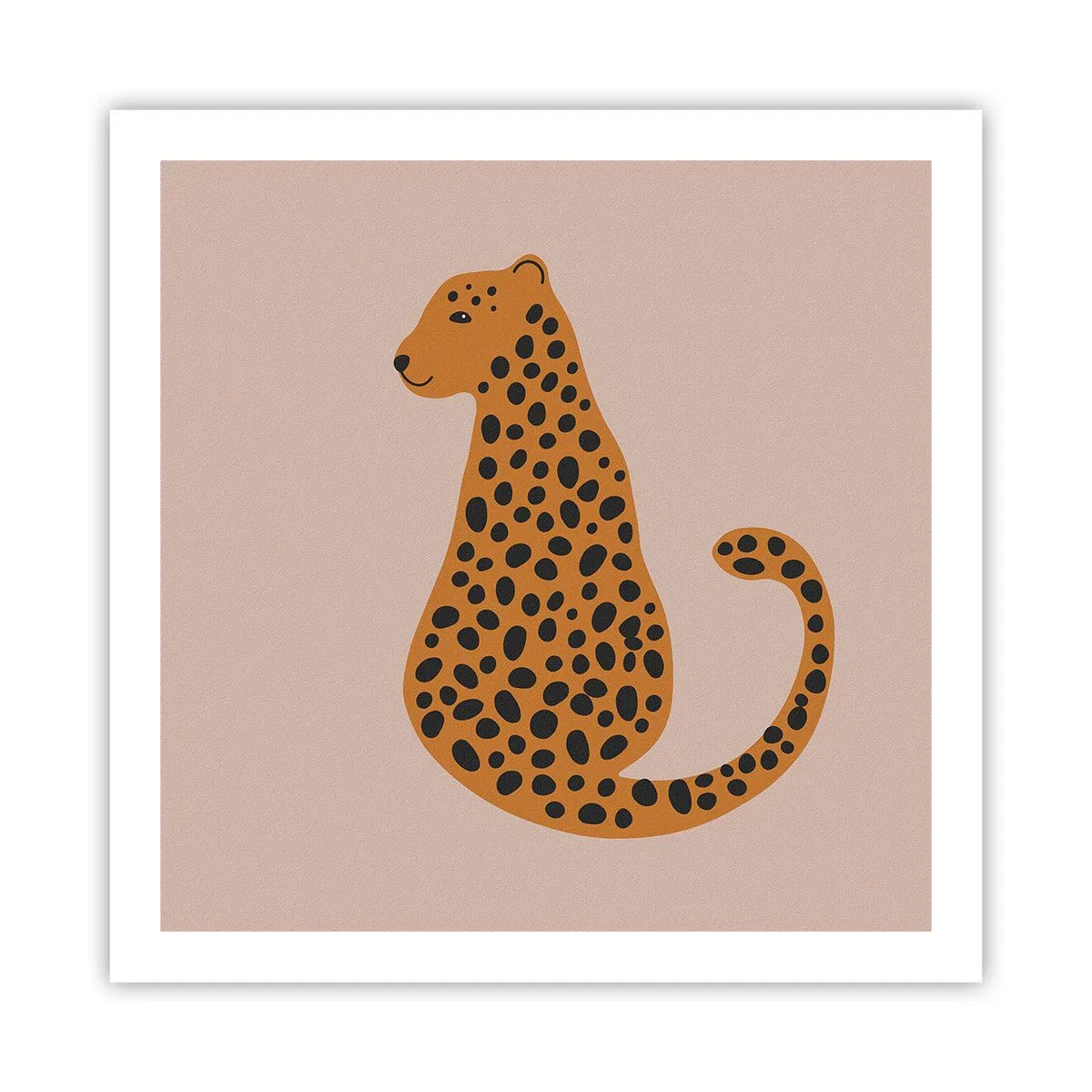 Pôster - A estampa de leopardo está na moda - 60x60 cm