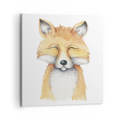 Quadro em tela - Humor de raposa - 50x50 cm