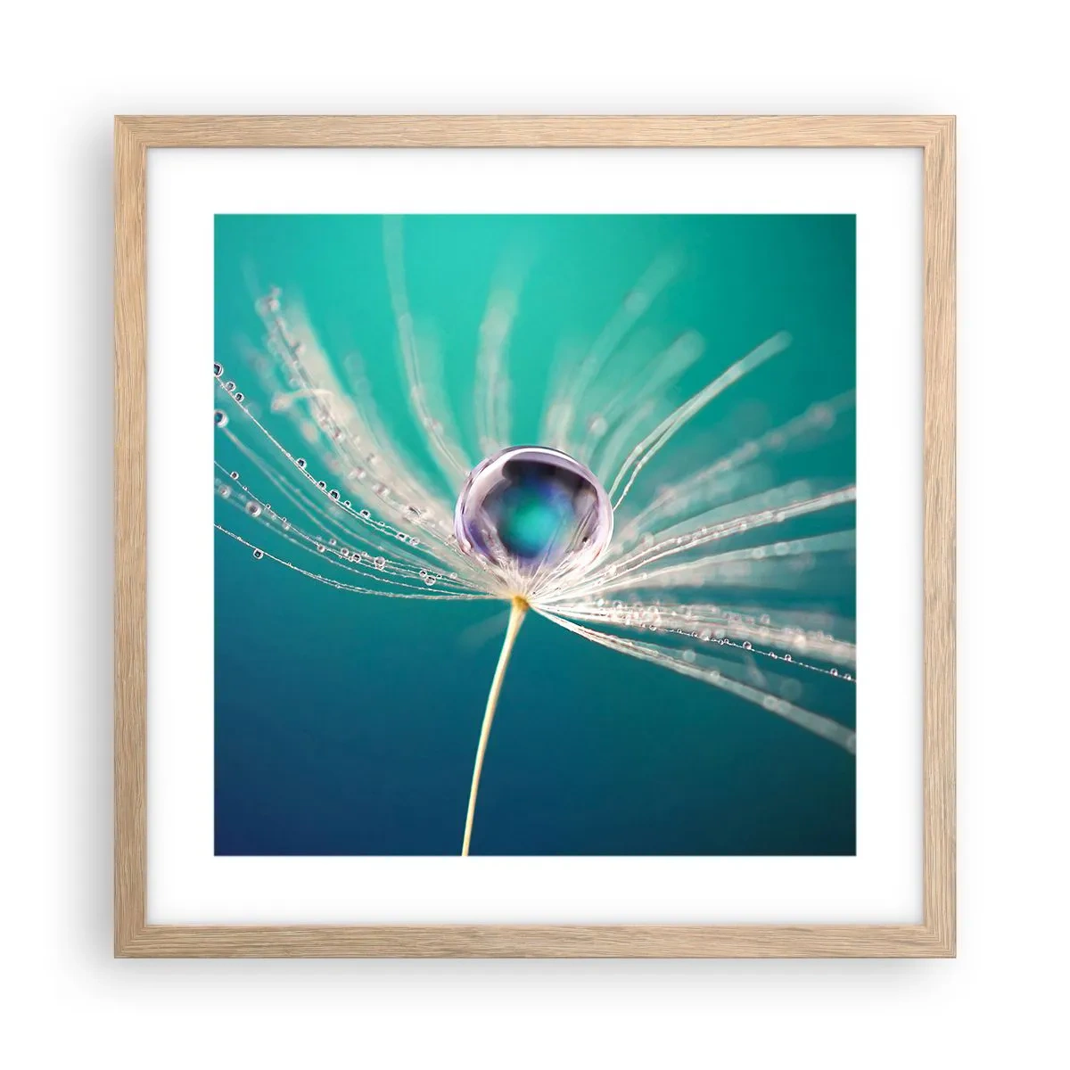 Pôster com moldura de carvalho claro - Momento místico - 40x40 cm