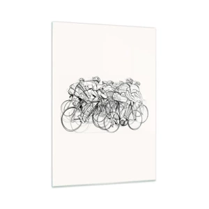Quadro em vidro - Juntos como uma equipa - 50x70 cm