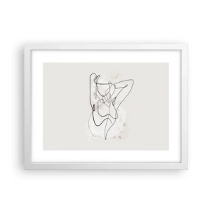 Pôster em moldura branca - A arte da sedução - 40x30 cm