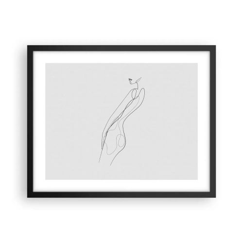 Pôster com moldura preta - Apenas uma promessa - 50x40 cm