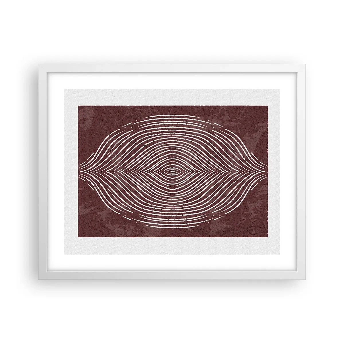 Pôster em moldura branca - O espaço fala - 50x40 cm