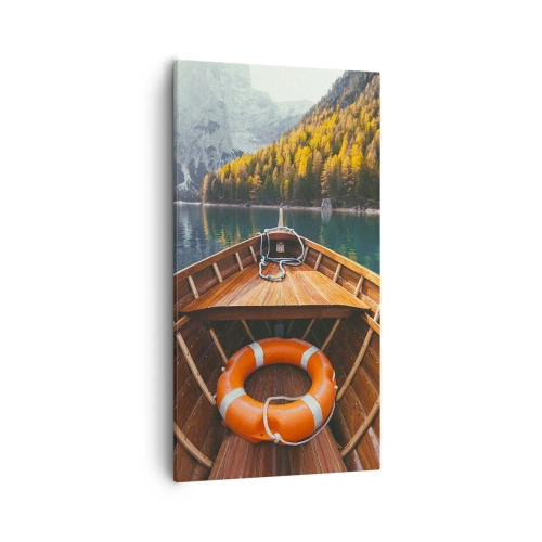 Quadro em tela - Excursão na montanha - 55x100 cm