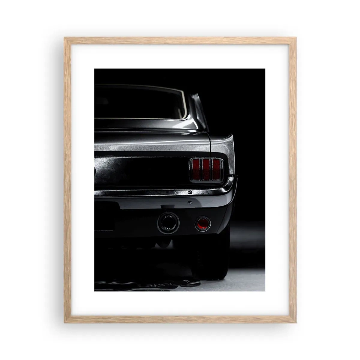 Pôster com moldura de carvalho claro - O charme do clássico - 40x50 cm