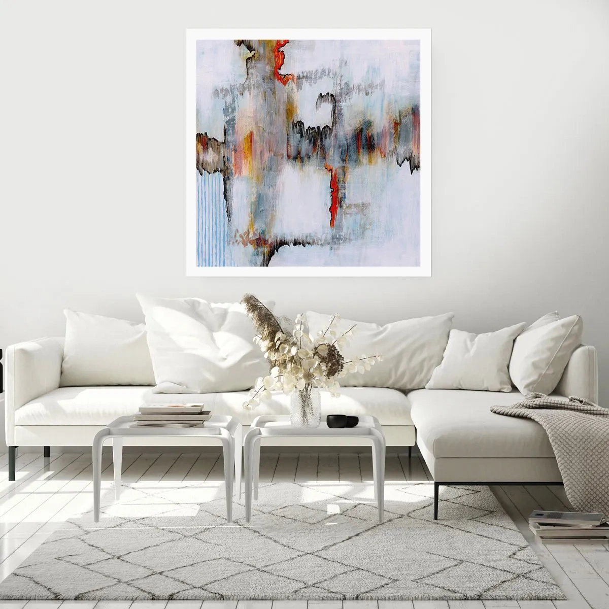 Pôster - Com um palito na água - 60x60 cm