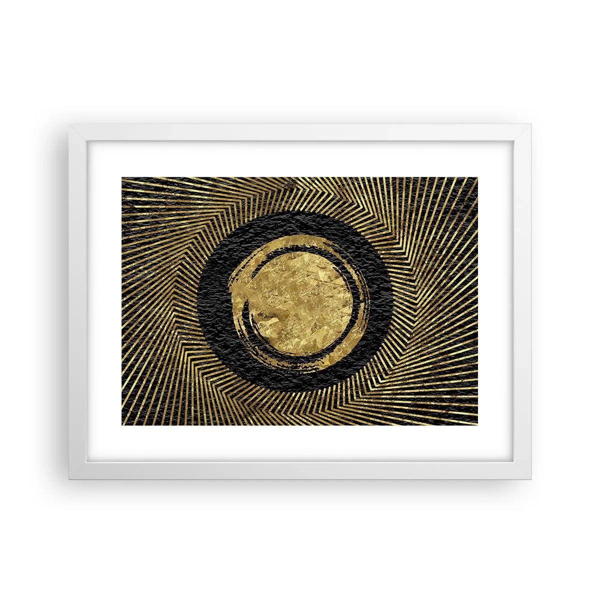 Pôster em moldura branca - Composição glamourosa - 40x30 cm