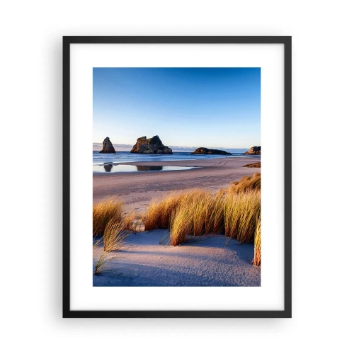 Pôster com moldura preta - Para quem busca a paz - 40x50 cm