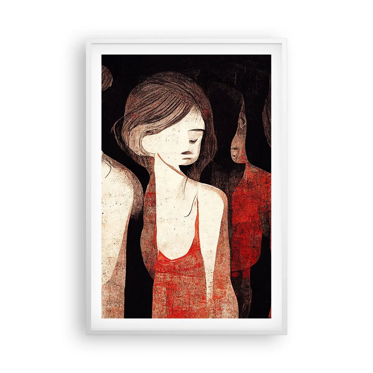 Pôster em moldura branca - Madonas das trevas - 61x91 cm