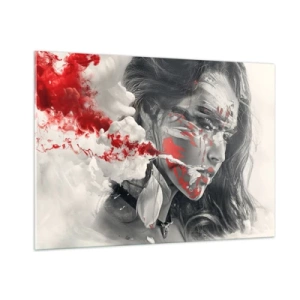 Quadro em vidro - Nos fumos do absurdo - 100x70 cm