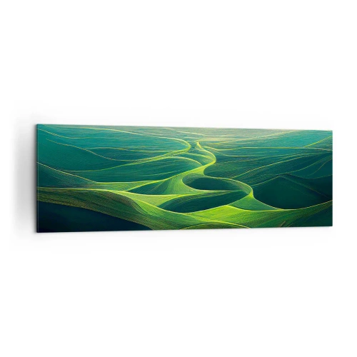 Quadro em tela - Nos vales verdes - 160x50 cm