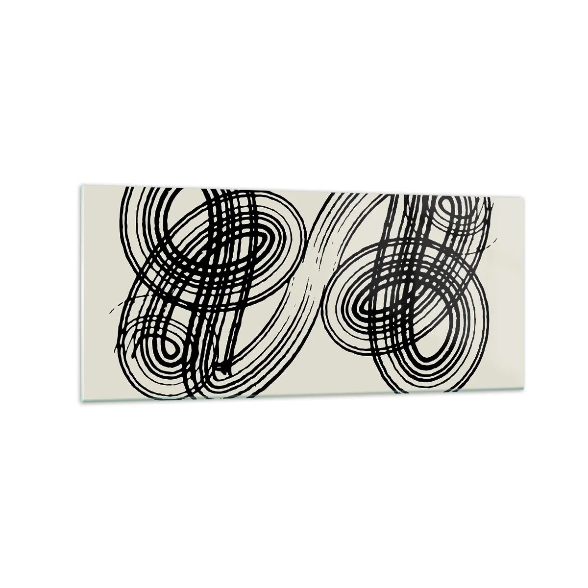 Quadro em vidro - Saiu espontaneamente - 120x50 cm