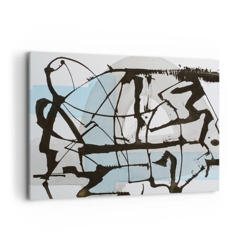 Quadro em tela - Azul mesmo assim - 100x70 cm
