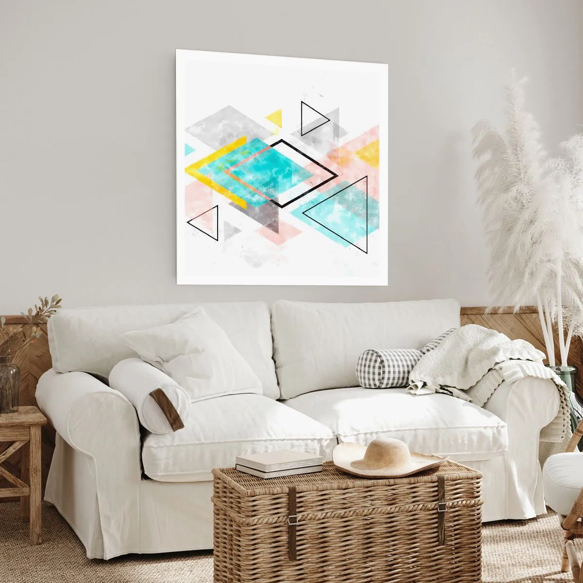 Pôster - Jogo geométrico - 50x50 cm