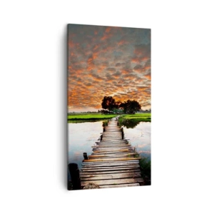 Quadro em tela - Abra os braços - respire - 45x80 cm