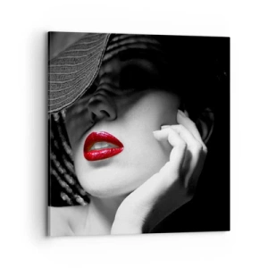 Quadro em tela - Um estudo em vermelho - 70x70 cm