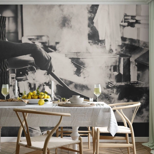 Papel de Parede Premium Sand - Alquimia de sabores - Cozinha, Gastronomia, Restaurante - 100x70 cm