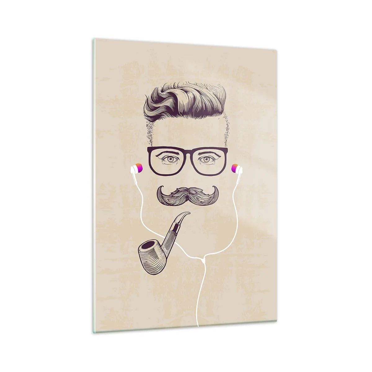 Quadro em vidro - Um homem de verdade? - 50x70 cm