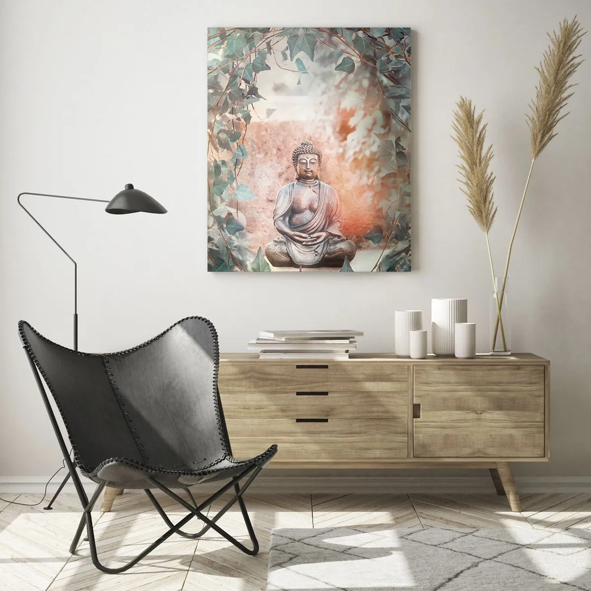 Quadro em vidro - Harmonia alegre - 50x70 cm