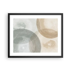 Pôster com moldura preta - Difusão de Mundos - 50x40 cm