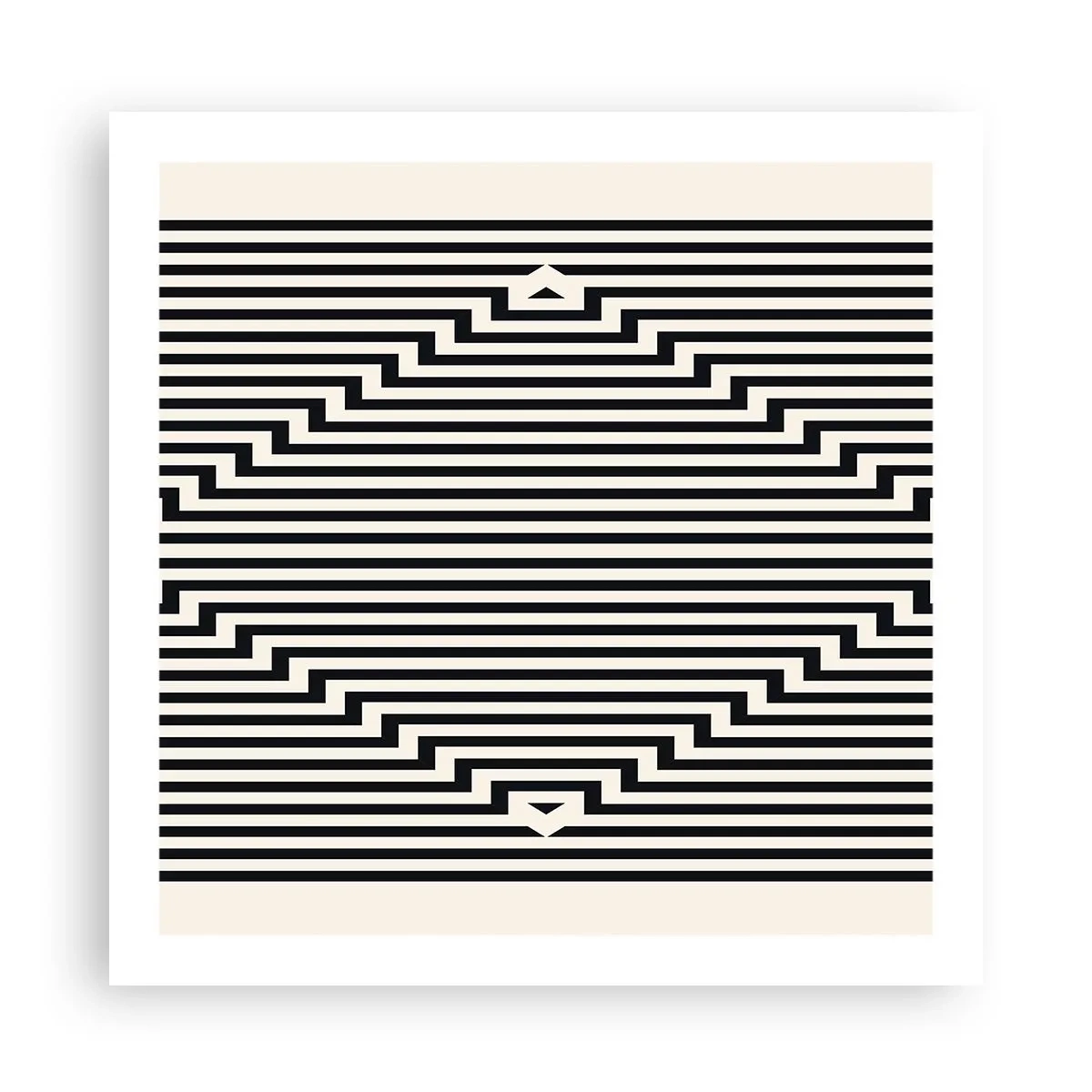 Pôster - Ilusão geométrica - 60x60 cm