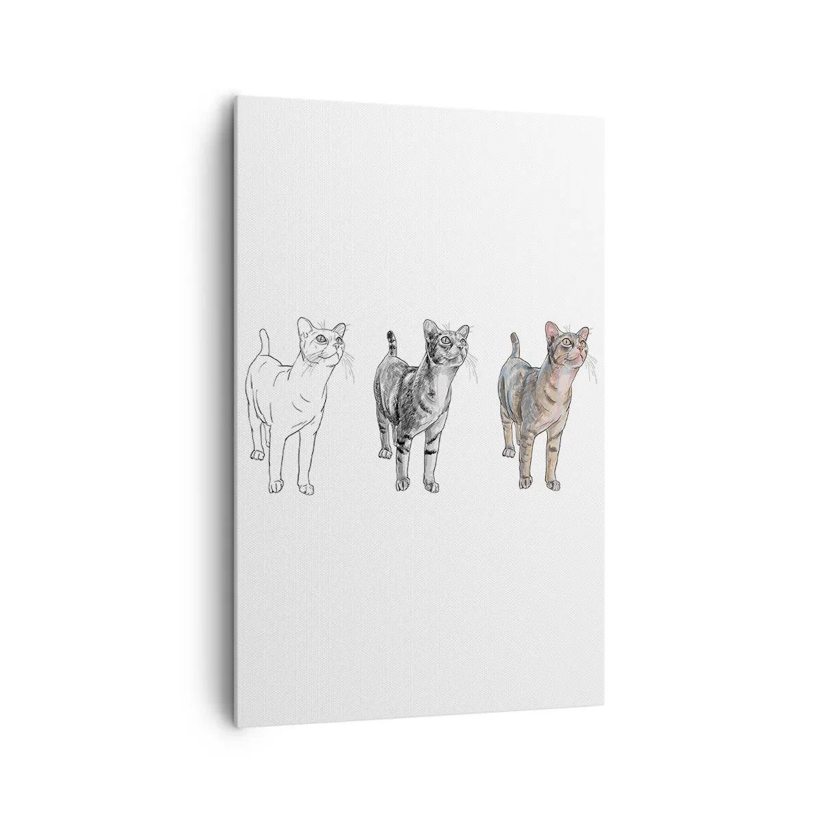 Quadro em tela - Aula de desenho - 80x120 cm