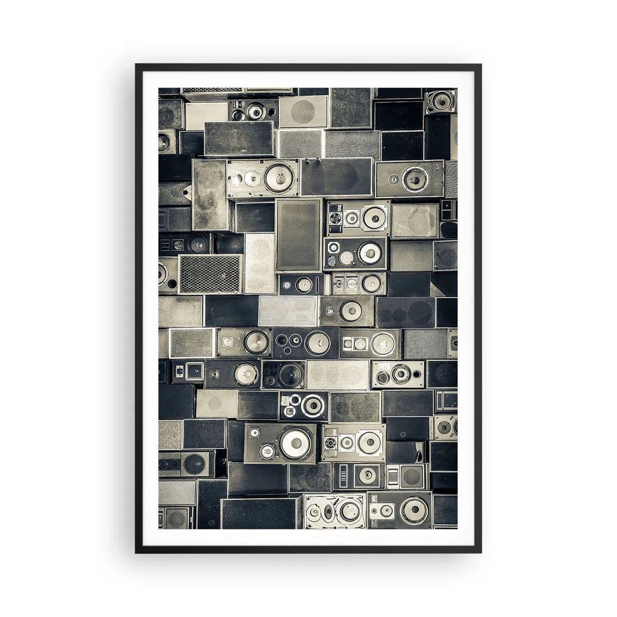 Pôster com moldura preta - Está tudo bem - 70x100 cm