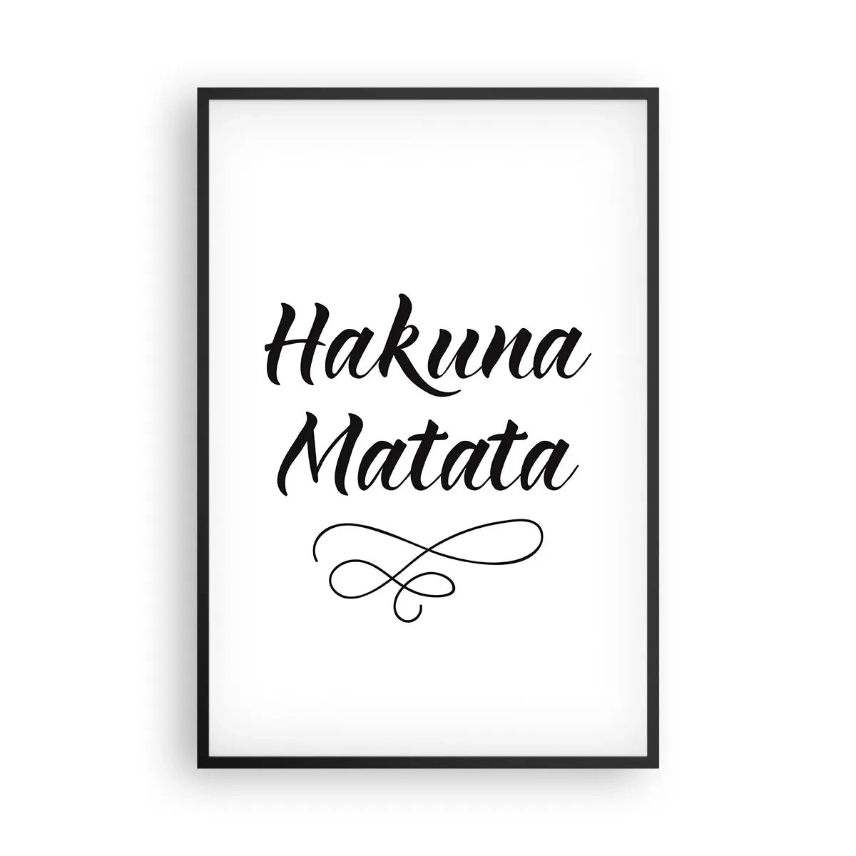 Pôster com moldura preta - O melhor conselho - 61x91 cm