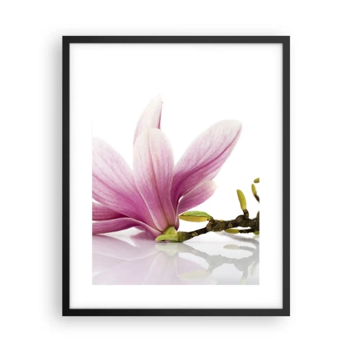 Pôster com moldura preta - Suave como um sopro de primavera - 40x50 cm
