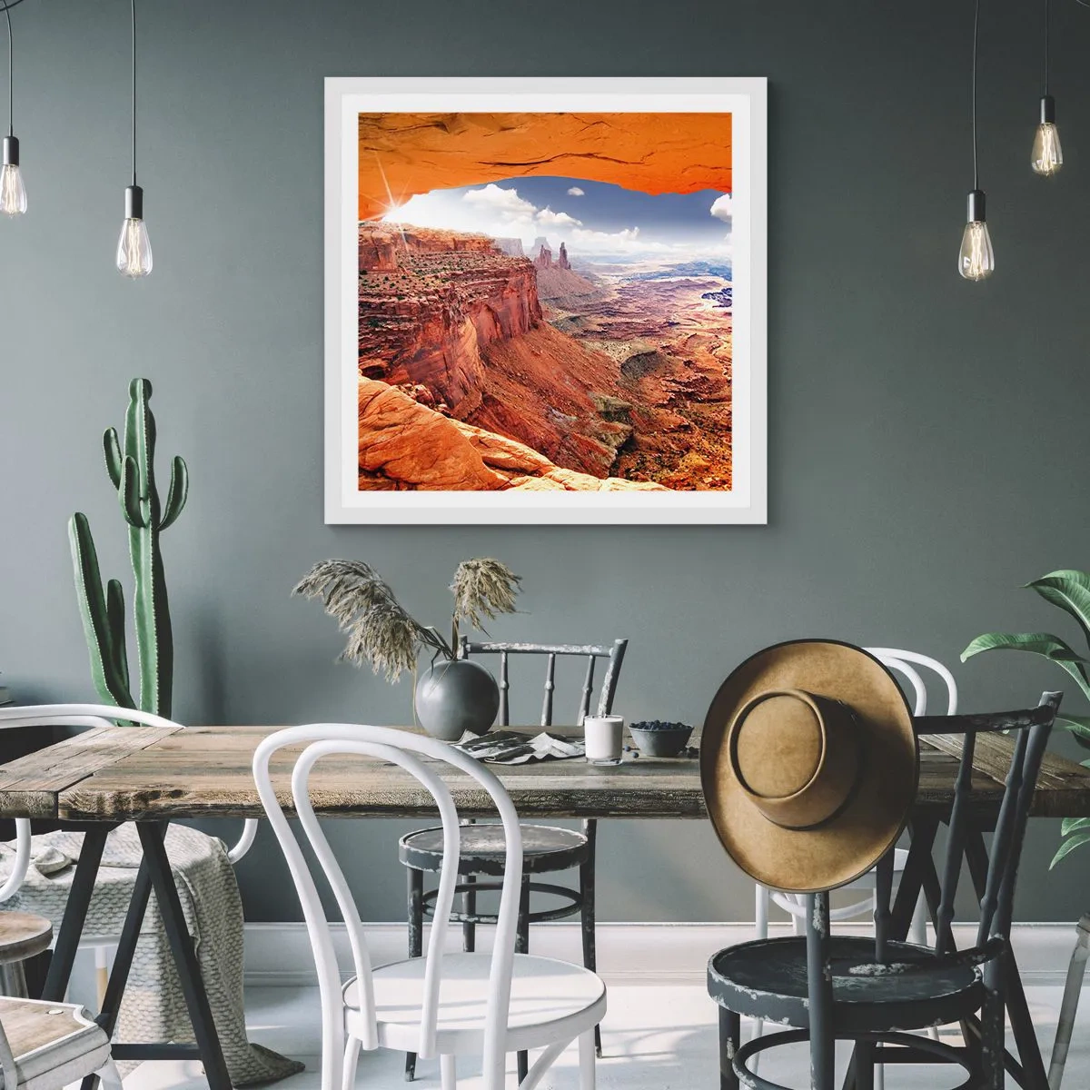 Pôster em moldura branca - Esculpido pela própria natureza - 50x50 cm