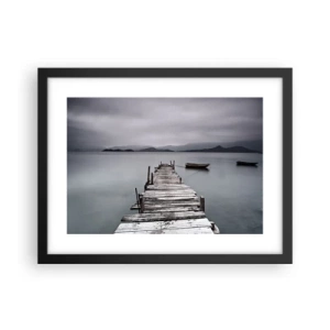 Pôster com moldura preta - Amanhã pode ir - 40x30 cm