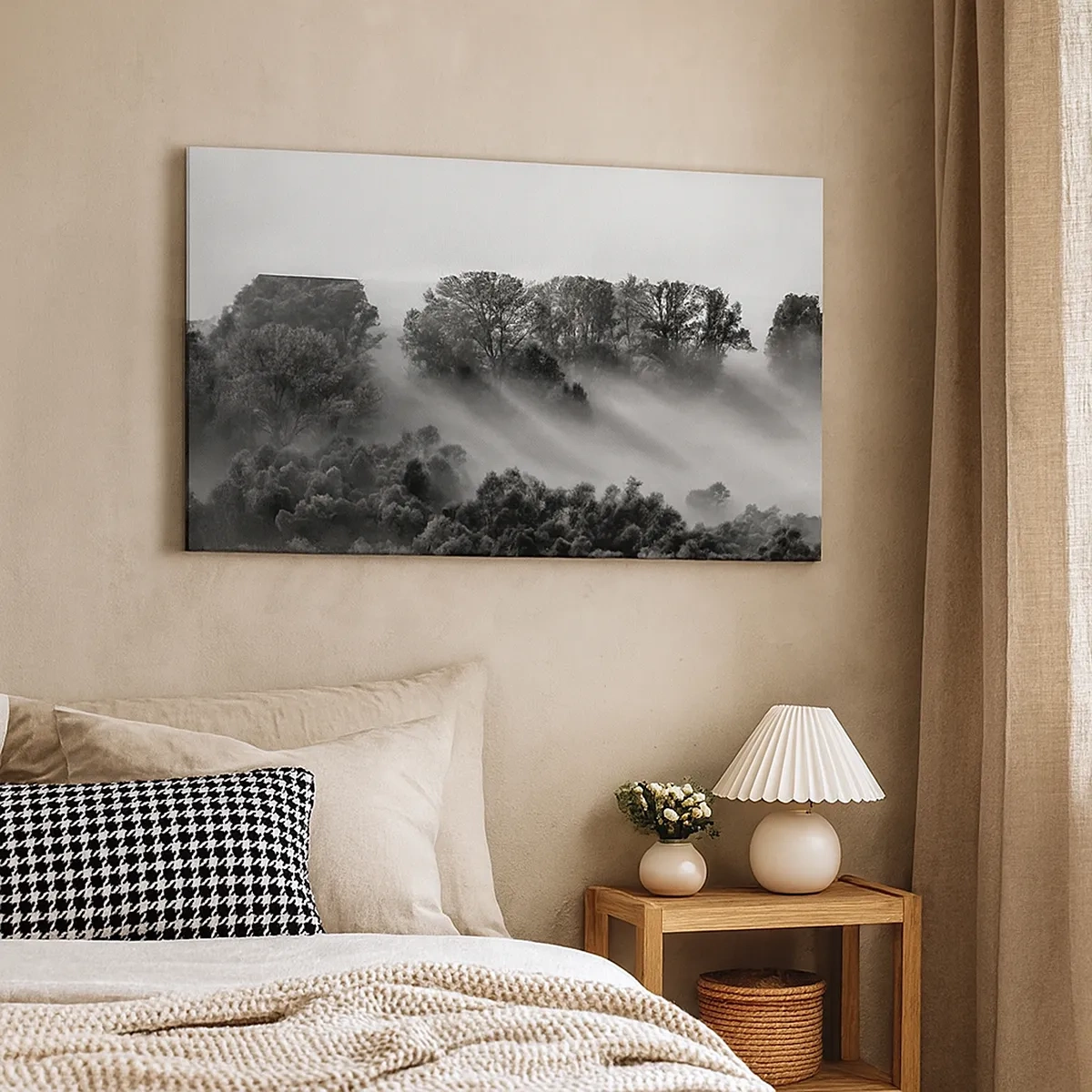 Quadro em tela - Levantar-se do sono - 30x30 cm