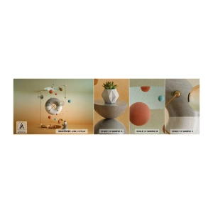 Amostra de papel de parede Premium Sand - Nada pode acontecer - Abstração, Surrealismo, 3D - 100x30 cm