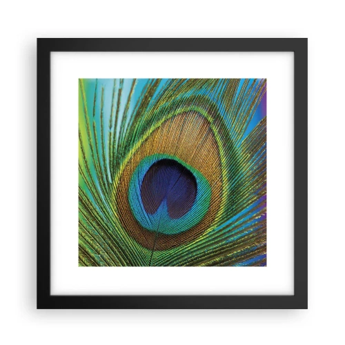 Pôster com moldura preta - Olho no olho - 30x30 cm