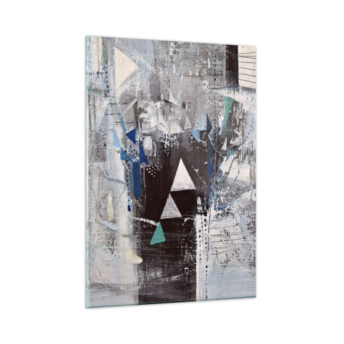 Quadro em vidro - A ordem superior dos triângulos - 50x70 cm