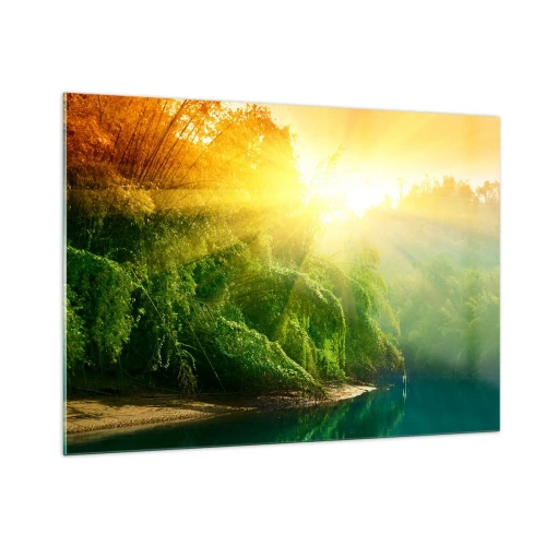 Quadro em vidro - Afogar-se ao sol e à sombra - 100x70 cm