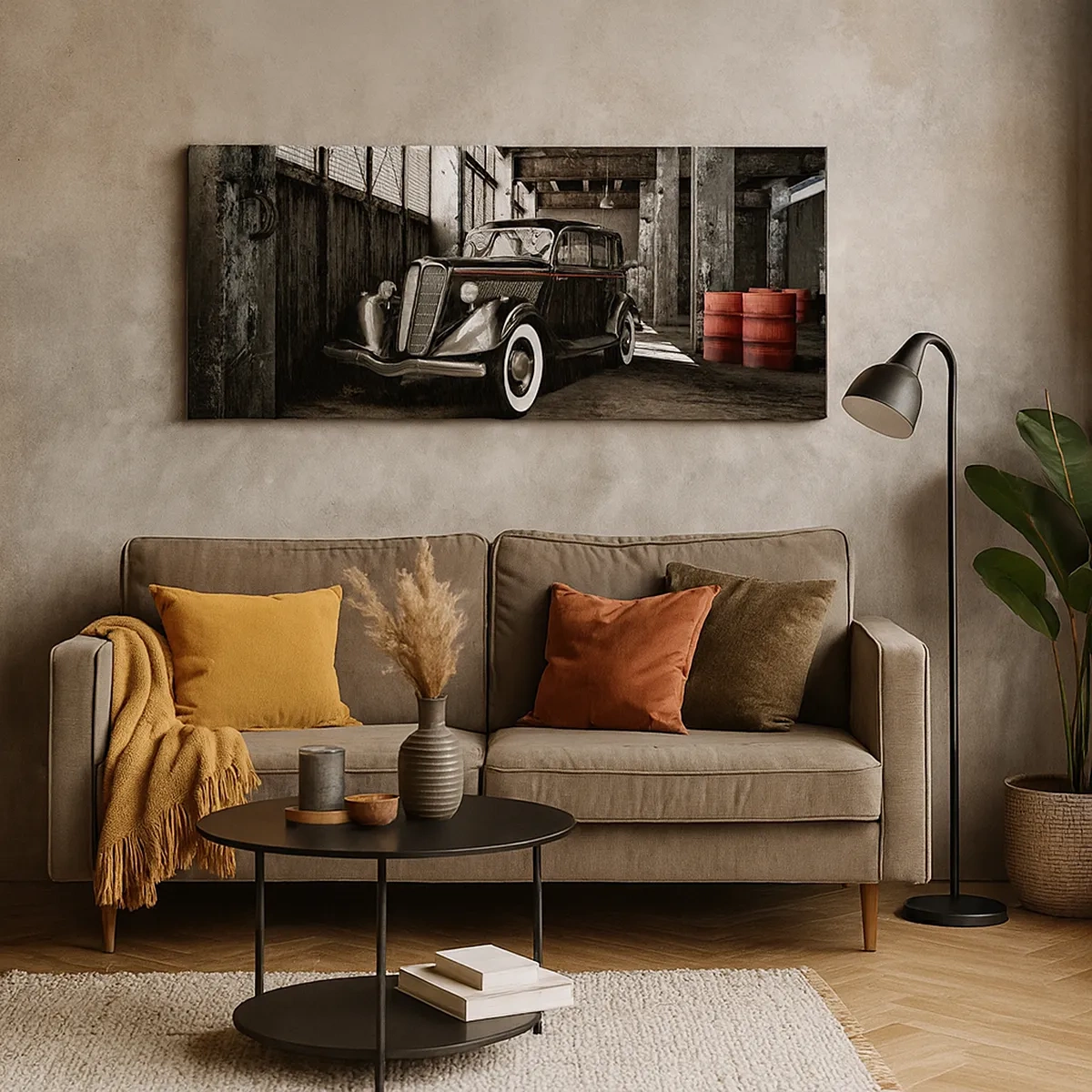 Quadro em tela - A elegância duradoura dos anos 30. - 30x30 cm