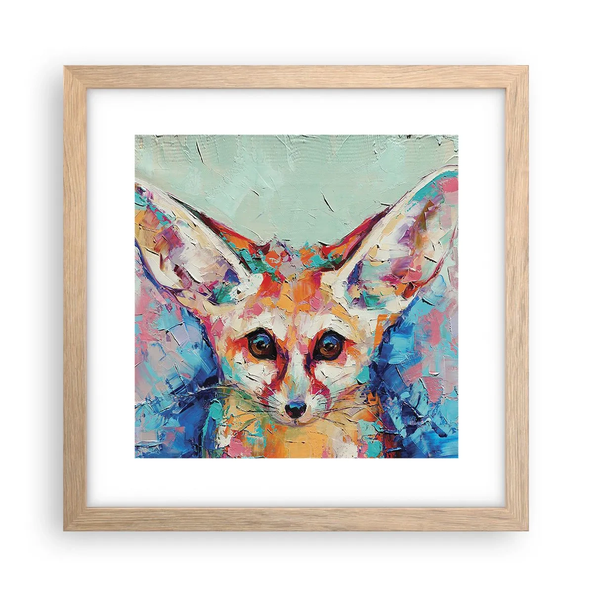 Pôster com moldura de carvalho claro - Estão prontos para mim? - 30x30 cm