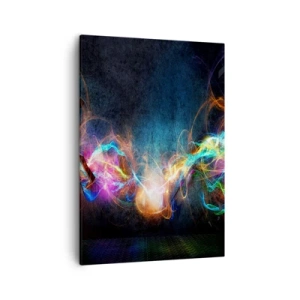 Quadro em tela - Com alegria contra a escuridão - 50x70 cm