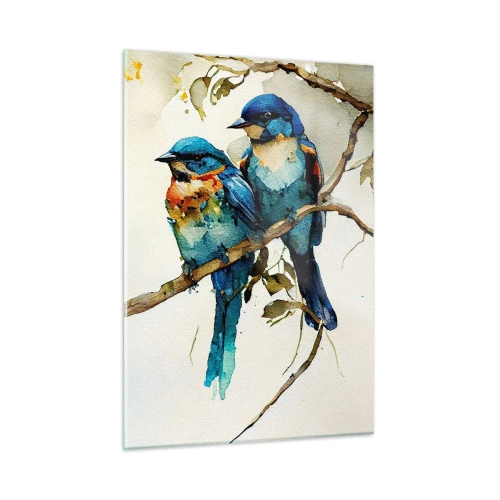 Quadro em vidro - Ele ficou ofendido? - 50x70 cm