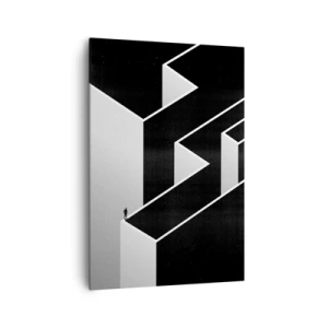 Quadro em tela - Solidão no topo - 70x100 cm