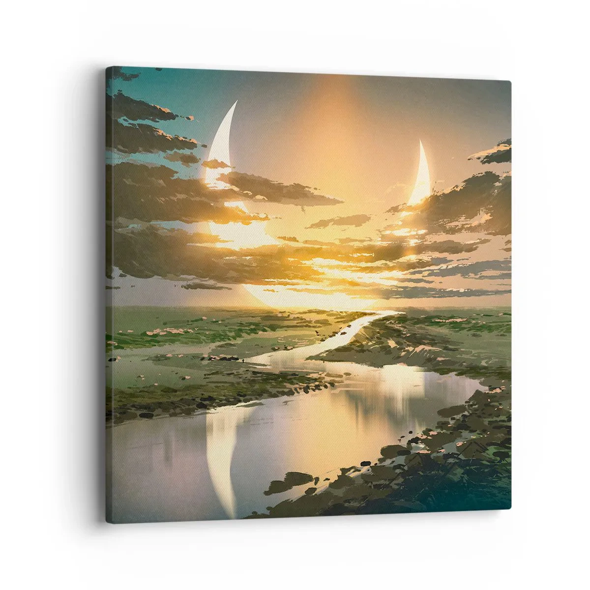 Quadro em tela - Algures numa galáxia muito, muito distante - 40x40 cm