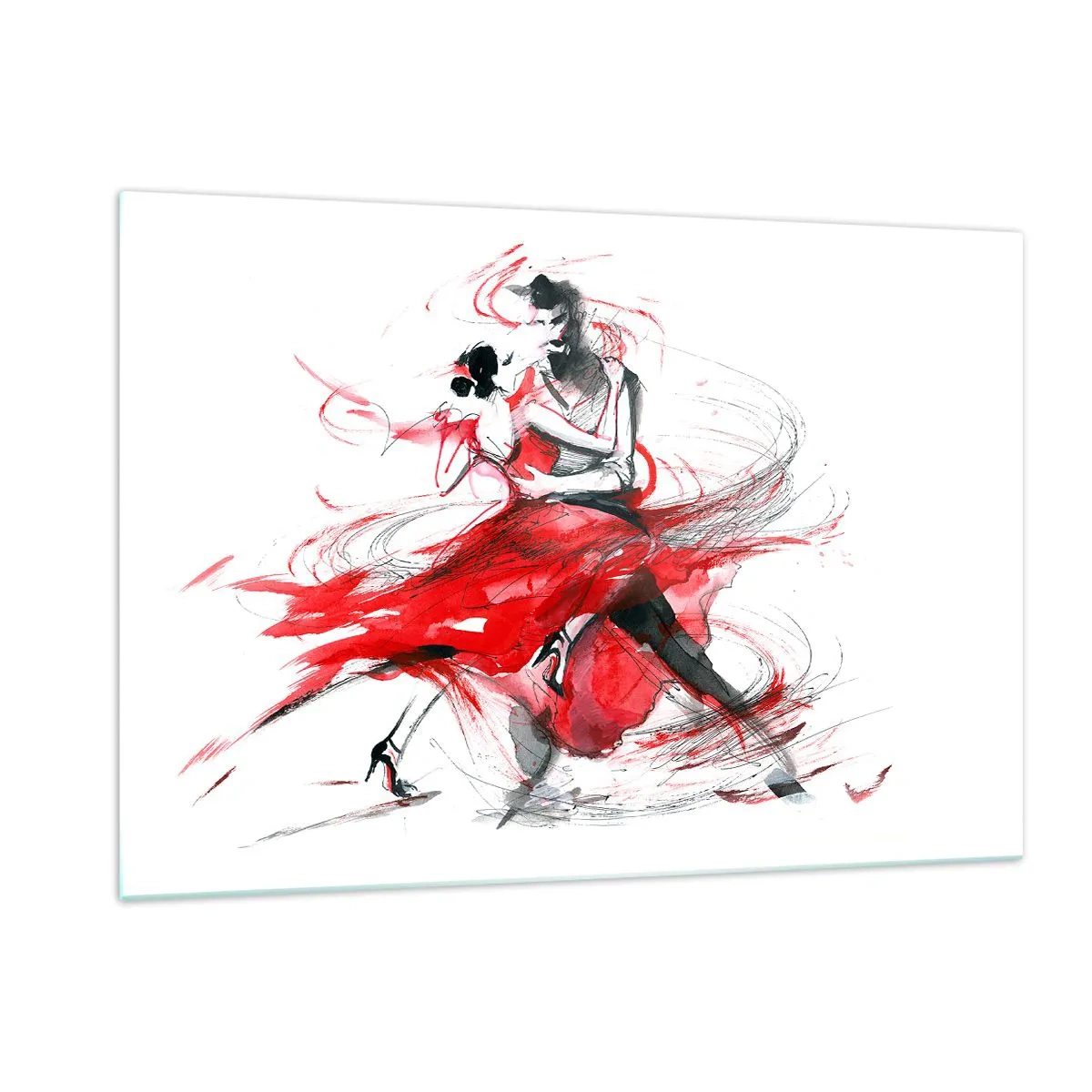 Quadro em vidro - Tango - o ritmo da paixão - 120x80 cm