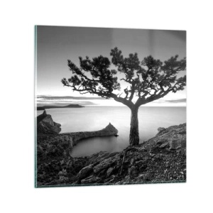 Quadro em vidro - Paz até ao horizonte - 40x40 cm