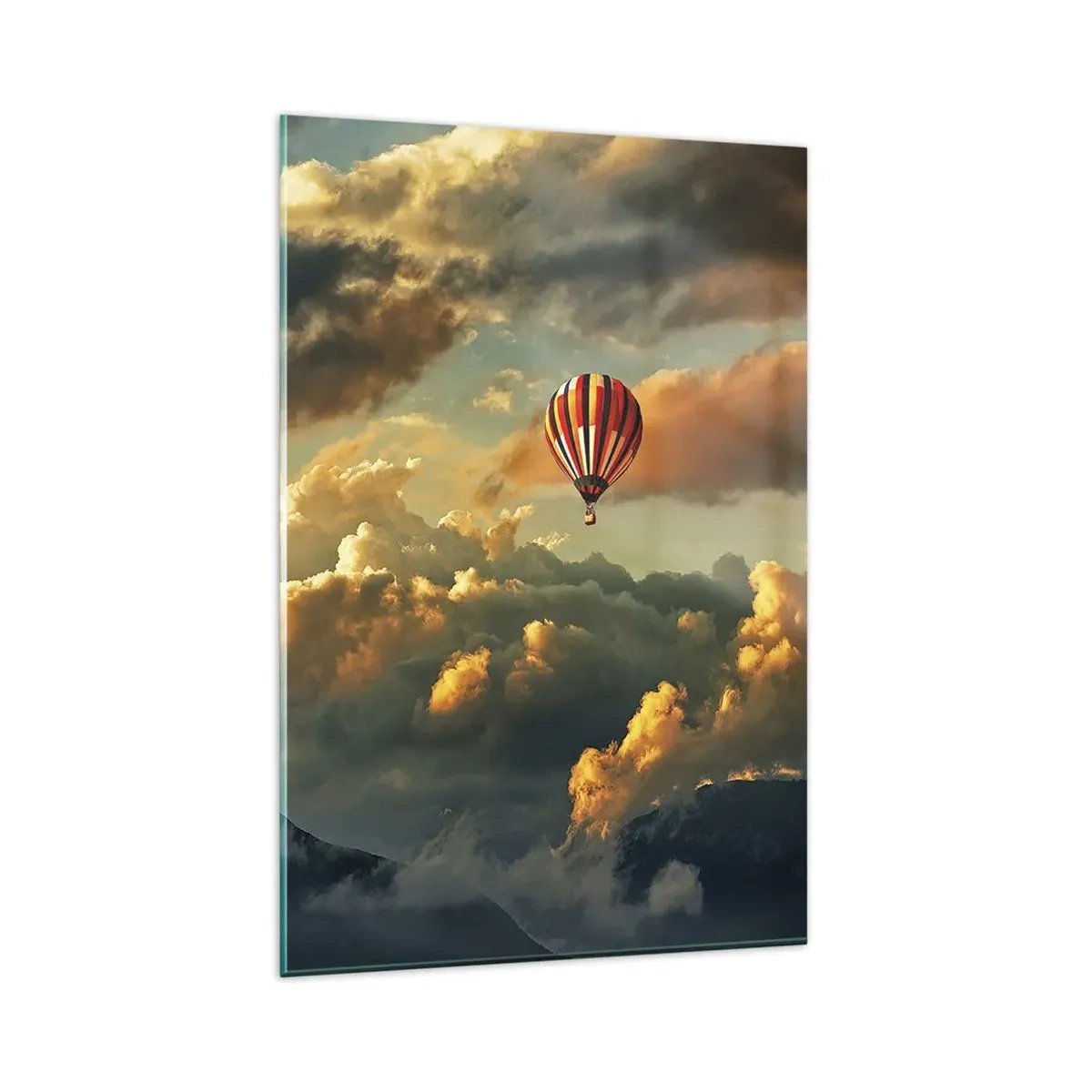 Quadro em vidro - Eu voo porque sou livre - 80x120 cm